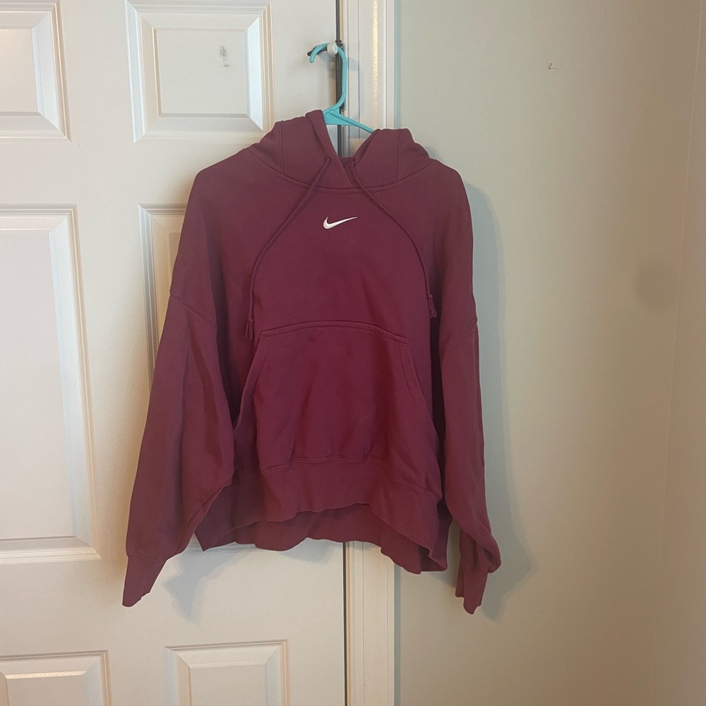 Nike Burgundy Pullover Hoodie